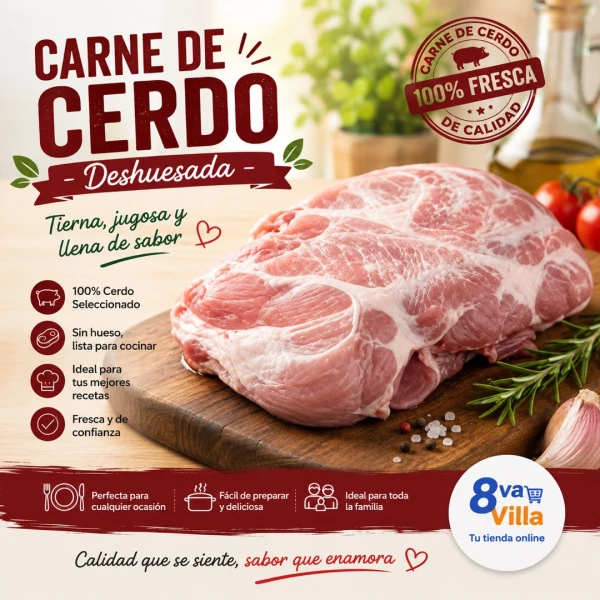 CARNE DE CERDO DESHUESADA X LB's foto | 8va Villa |  BizneCubano