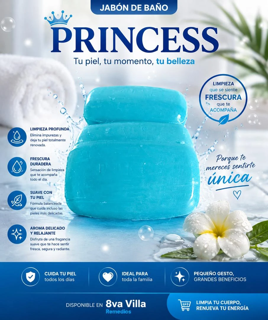 JABÓN DE BAÑO PRINCESS's foto | 8va Villa |  BizneCubano