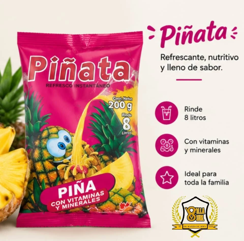 REFRESCO PIÑATA DE PIÑA X 8 lts's foto | 8va Villa |  BizneCubano