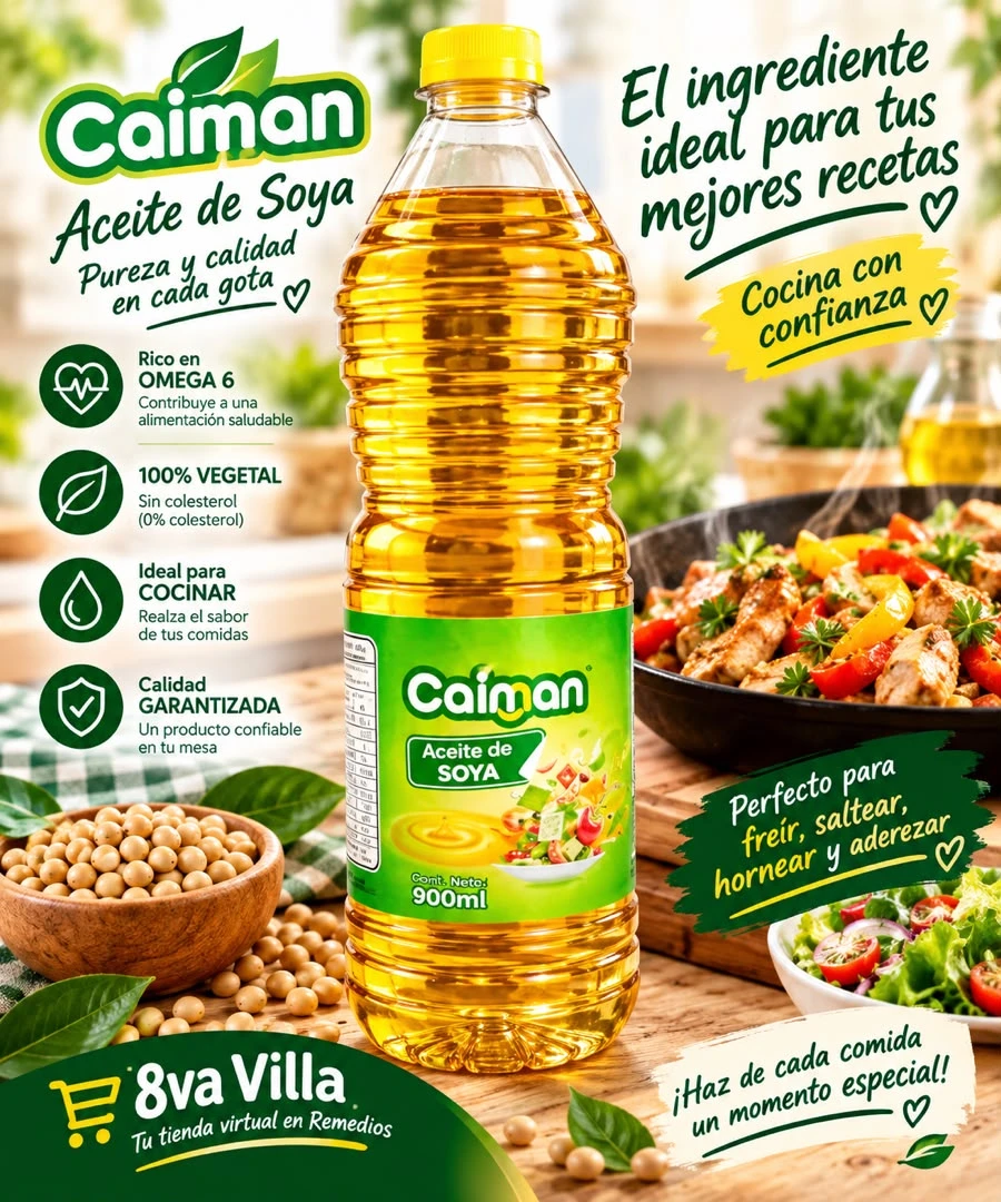 ACEITE  DE SOJA 900ml's foto | 8va Villa |  BizneCubano