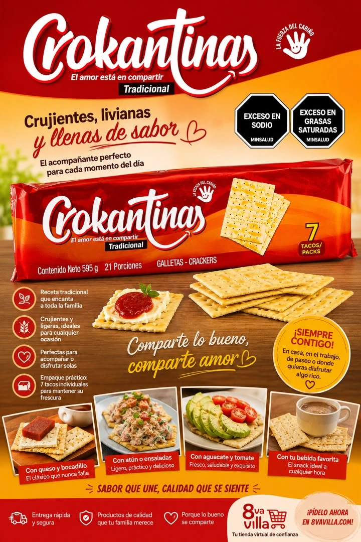 GALLETAS DE SODA CROCANTINAS PAQ X 7 UNIDADES's foto | 8va Villa |  BizneCubano