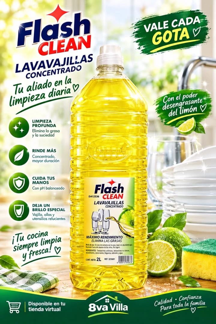 LAVAVAJILLAS FLASH X 2 LITROS's foto | 8va Villa |  BizneCubano