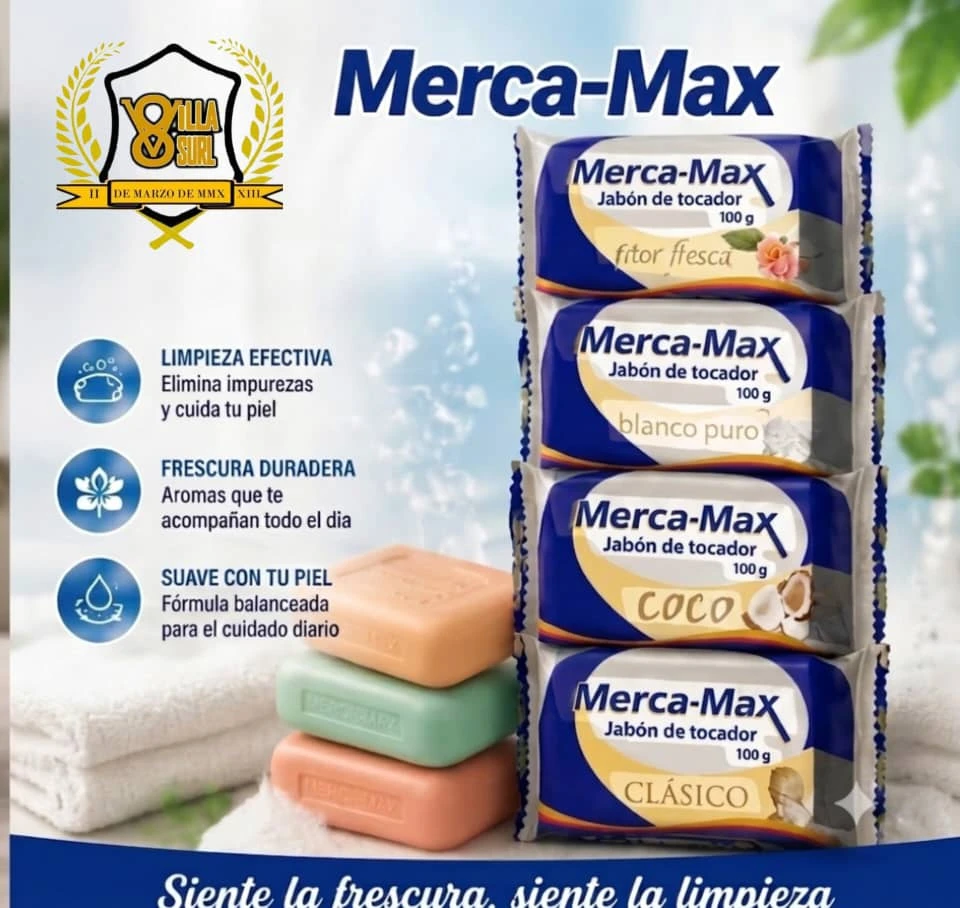 JABÓN DE TOCADOR MERCAMAX X 100g's foto | 8va Villa |  BizneCubano